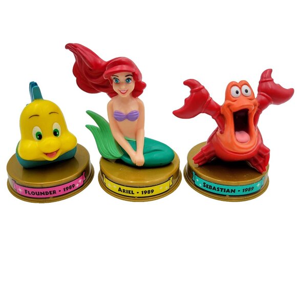 Little Mermaid Ariel Flounder Sebastian McDonald’s 2002 Walt Disney World 100 - Picture 1 of 16